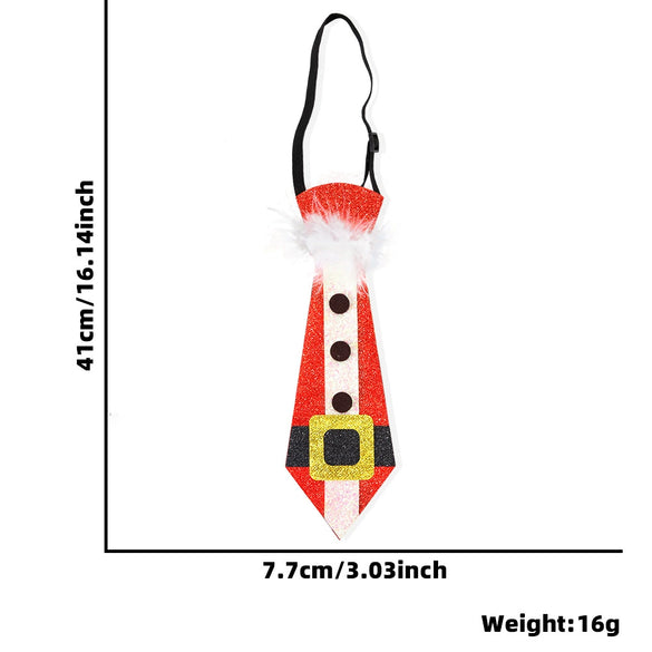 Christmas Tie With Cartoon Santa Elk Christmas Tree Snowman For Children As Party Costume Accessories And Gift