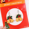 Christmas Tree Snowflake Earrings Plastic Alloy