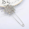 Christmas Zinc Alloy Brooch Pin With Electroplated Finish Geometric Doll Design Simple Unisex Fashion Accessory