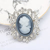 Christmas Zinc Alloy Brooch Pin With Electroplated Finish Geometric Doll Design Simple Unisex Fashion Accessory
