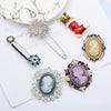 Christmas Zinc Alloy Brooch Pin With Electroplated Finish Geometric Doll Design Simple Unisex Fashion Accessory