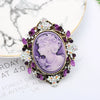 Christmas Zinc Alloy Brooch Pin With Electroplated Finish Geometric Doll Design Simple Unisex Fashion Accessory