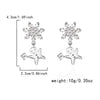 Christmasthemed Electroplated Alloy Drop Earrings With Rhinestone Snowman Reindeer And Gingerbread Motifs