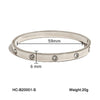 Classic Couple Bracelet In Titanium Steel And Stainless Steel With Star Pattern And Full Diamond Design