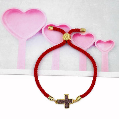 Classic Cross Jewelry Pull Red Rope Nhas128382