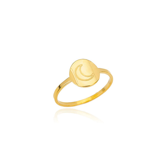 Classic Minimalist Elements Sun Moon Open Ring Stainless Steel Electroplated Jewelry For Men And Women