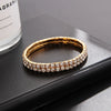 Classic Simple Rhinestone Diamond Shape Elastic Bracelet For Women Electroplated Fashion Jewelry