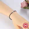 Classic Simple S925 Sterling Silver Women's Couple Bracelet With Single Diamond Geometric Design Electroplated