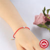 Classic Simple S925 Sterling Silver Women's Couple Bracelet With Single Diamond Geometric Design Electroplated