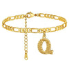 Classic Stainless Steel Letter Anklet Cuban Chain Fashion Summer Anklet For Women And Men