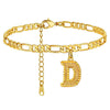 Classic Stainless Steel Letter Anklet Cuban Chain Fashion Summer Anklet For Women And Men