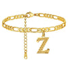 Classic Stainless Steel Letter Anklet Cuban Chain Fashion Summer Anklet For Women And Men