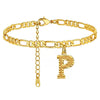 Classic Stainless Steel Letter Anklet Cuban Chain Fashion Summer Anklet For Women And Men