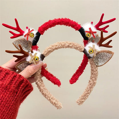 Classic Style Antlers Cloth Flannel Sequins Appliques Hair Band