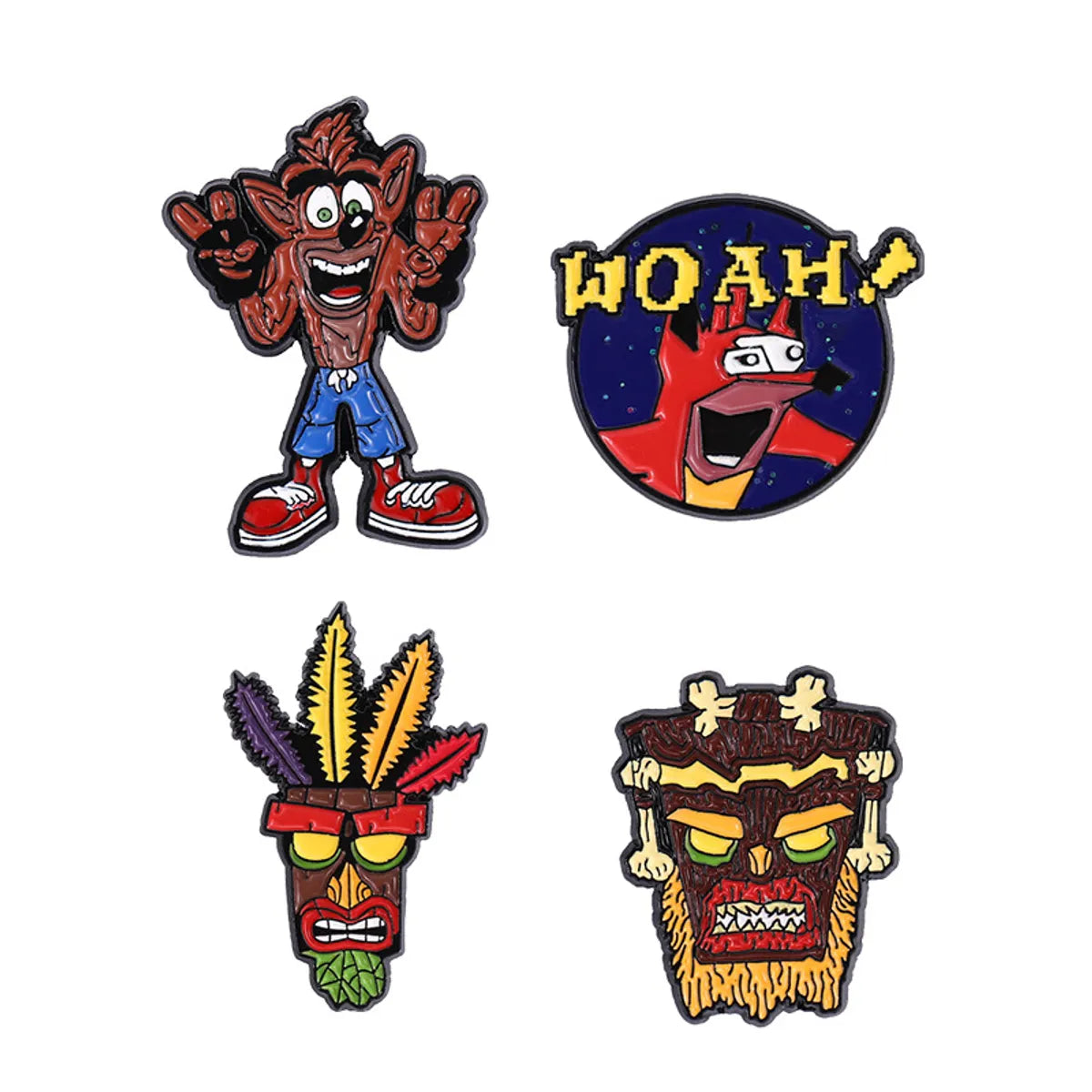 Classic Style Cartoon Character Alloy Plating Unisex Brooches