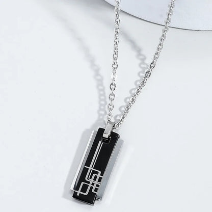 Classic Style Color Block Alloy Plating Men'S Necklace