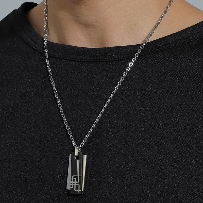 Classic Style Color Block Alloy Plating Men'S Necklace