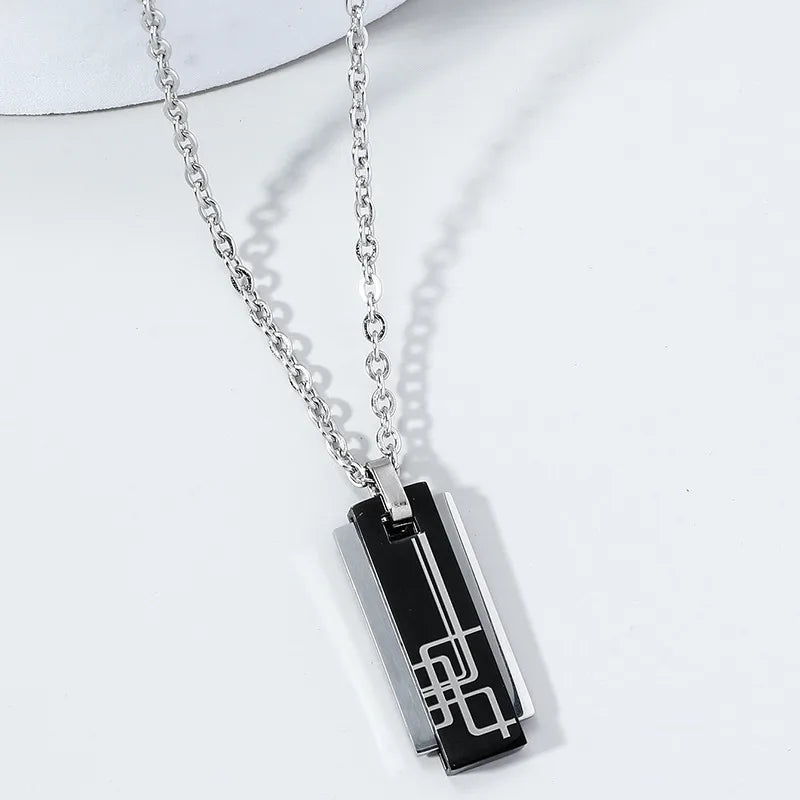 Classic Style Color Block Alloy Plating Men'S Necklace