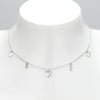 Classic Style Commute Heart Shape Rhombus Sterling Silver Plating Gold Plated Necklace