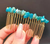 Classic Style Commute Irregular Artificial Crystal Handmade Insert Comb