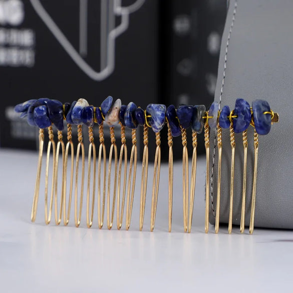 Classic Style Commute Irregular Artificial Crystal Handmade Insert Comb