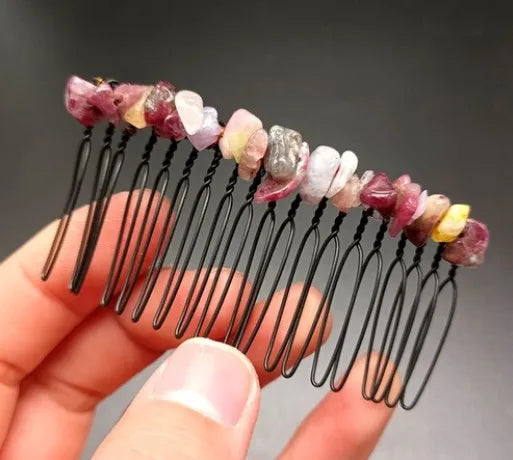 Classic Style Commute Irregular Artificial Crystal Handmade Insert Comb