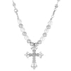 Classic Style Cross Rhinestones Zinc Alloy Wholesale Pendant Necklace