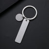 Classic Style Customization Laser Engraving 201 Stainless Steel Plating Unisex Bag Pendant Keychain