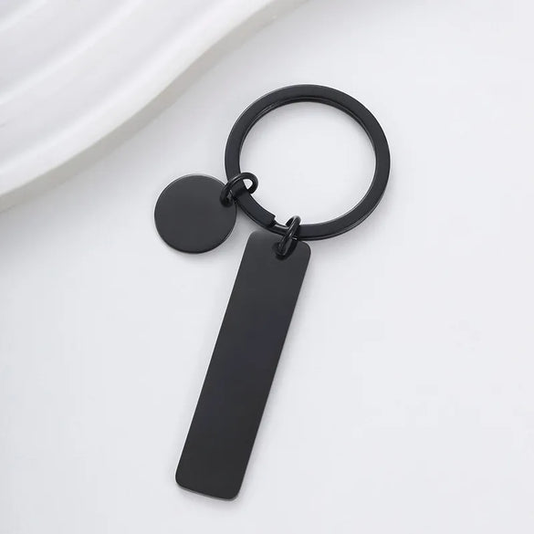 Classic Style Customization Laser Engraving 201 Stainless Steel Plating Unisex Bag Pendant Keychain