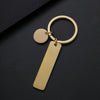 Classic Style Customization Laser Engraving 201 Stainless Steel Plating Unisex Bag Pendant Keychain