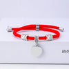 Classic Style Customization Laser Engraving Heart Shape 201 Stainless Steel Rope Cord String String Bracelets Wholesale