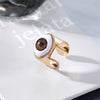 Classic Style Devil'S Eye Alloy Women'S Open Rings