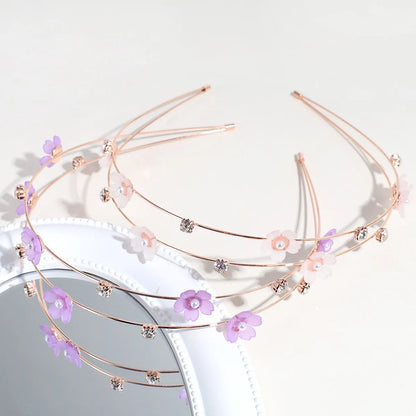 Classic Style Flower Alloy Hair Band