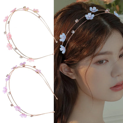 Classic Style Flower Alloy Hair Band