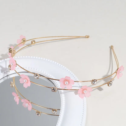 Classic Style Flower Alloy Hair Band