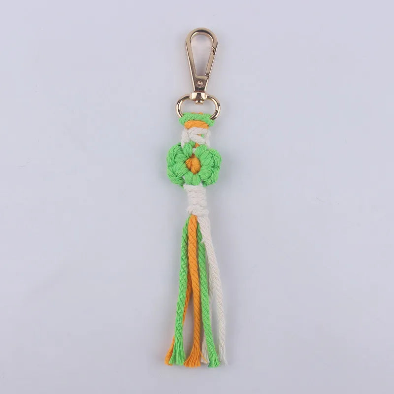 Classic Style Flower Cloth Women'S Keychain