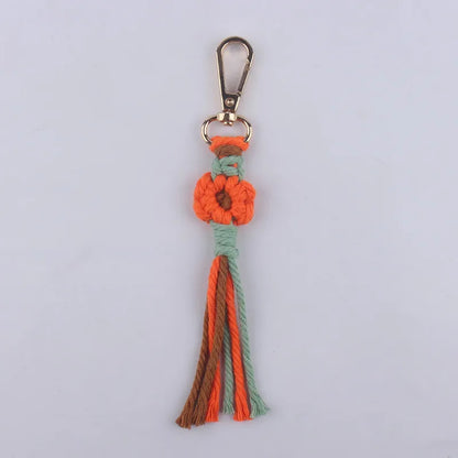 Classic Style Flower Cloth Women'S Keychain