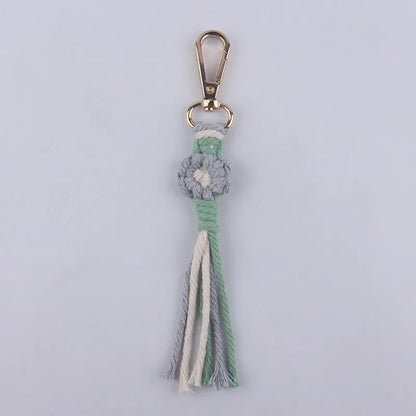 Classic Style Flower Cloth Women'S Keychain