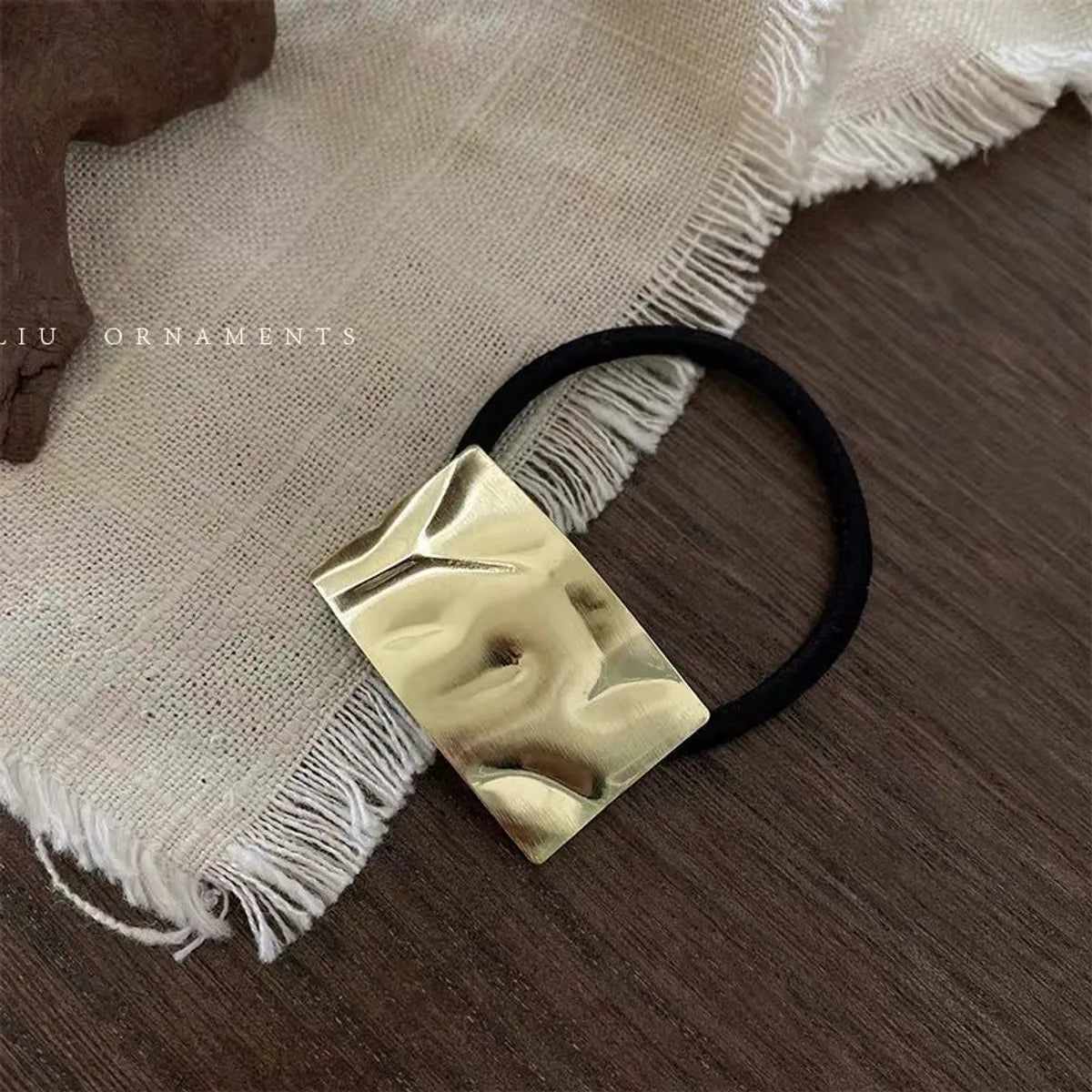 Classic Style Geometric Alloy Hair Tie