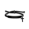 Classic Style Geometric Cross Customization Laser Engraving 201 Stainless Steel Rope Cord String String Bracelets Wholesale