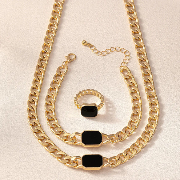 Classic Style Geometric Alloy Women'S Jewelry Set