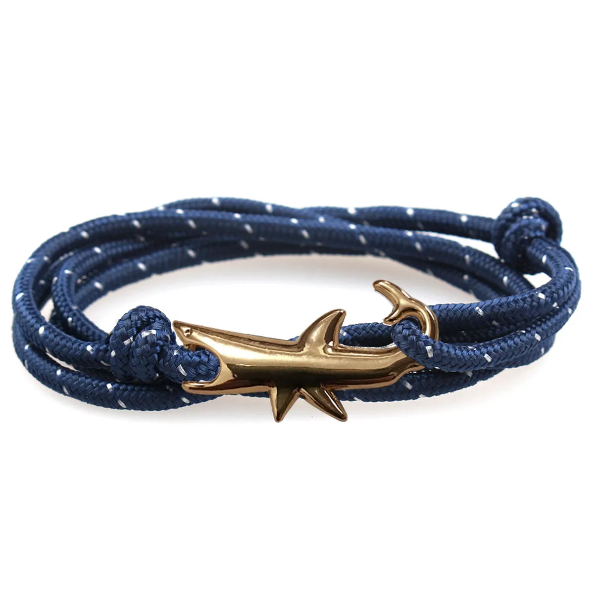 Classic Style Geometric Shark Alloy Rope Wholesale Bracelets