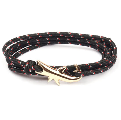 Classic Style Geometric Shark Alloy Rope Wholesale Bracelets