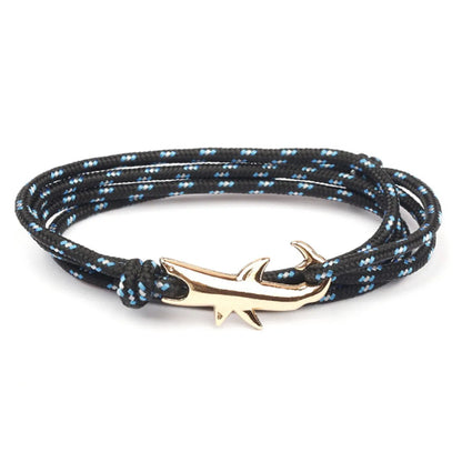 Classic Style Geometric Shark Alloy Rope Wholesale Bracelets