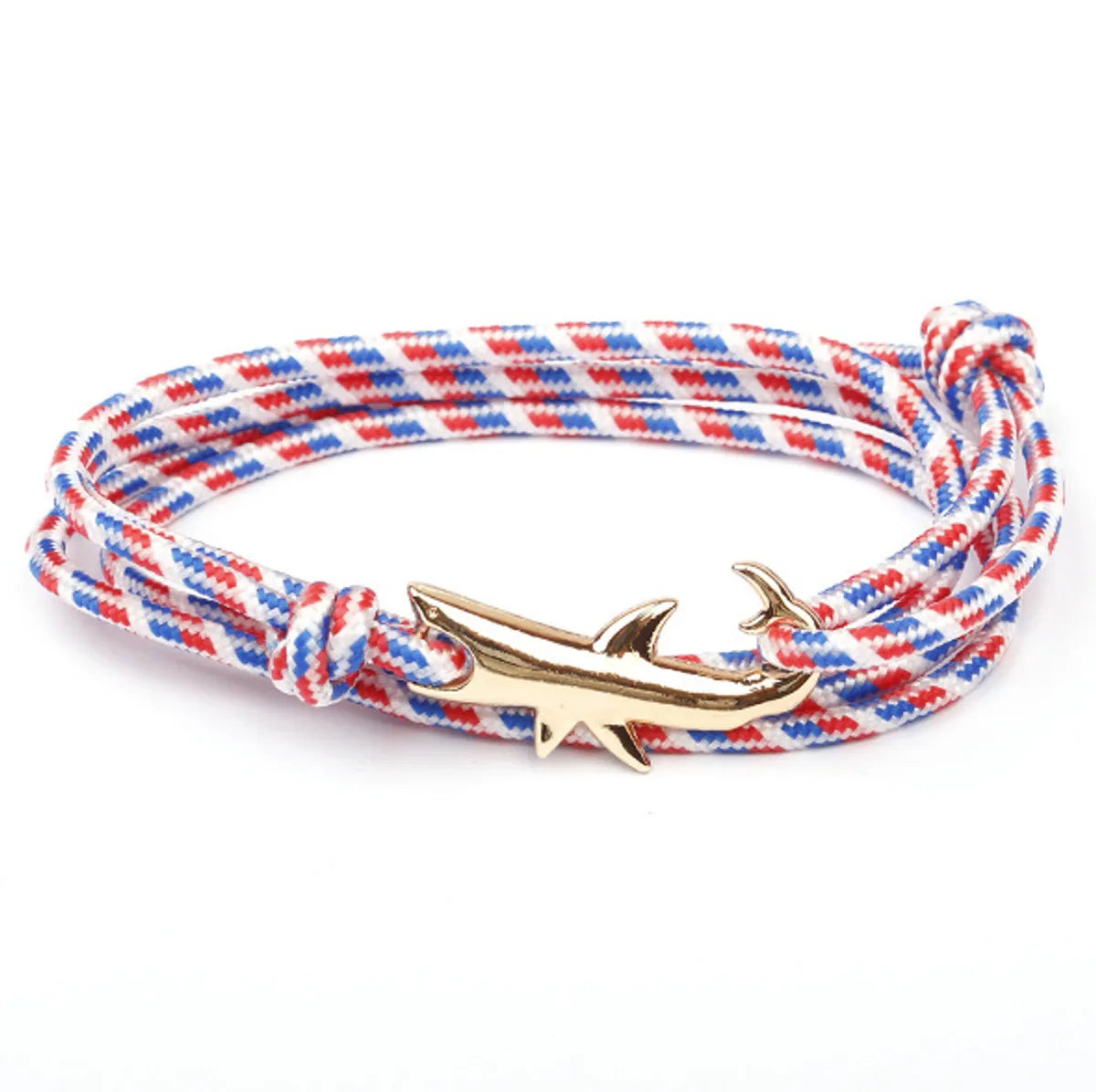 Classic Style Geometric Shark Alloy Rope Wholesale Bracelets