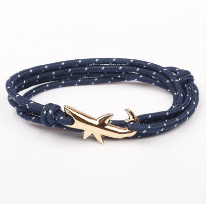 Classic Style Geometric Shark Alloy Rope Wholesale Bracelets