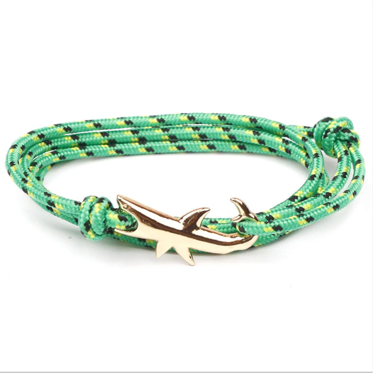 Classic Style Geometric Shark Alloy Rope Wholesale Bracelets