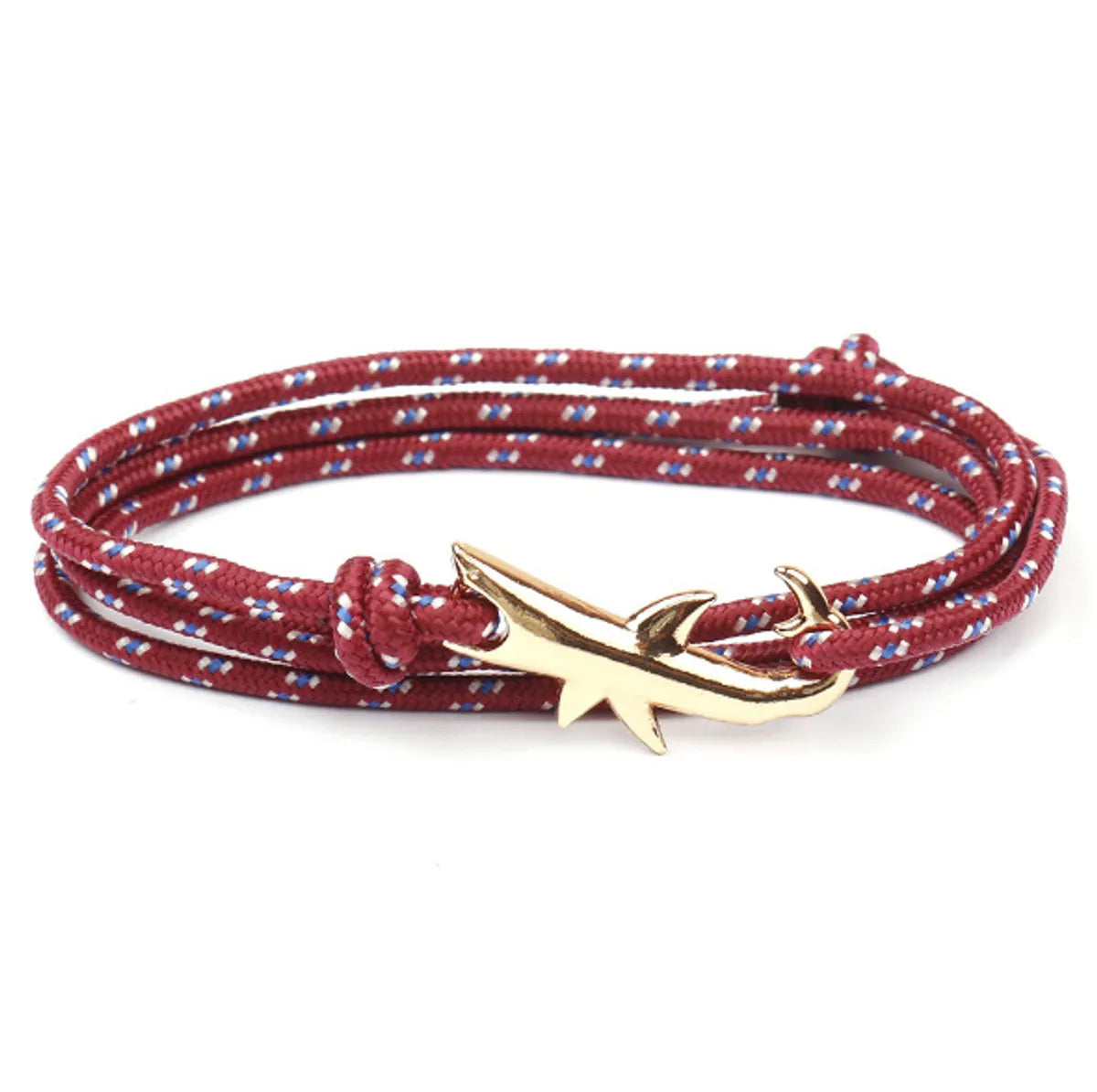 Classic Style Geometric Shark Alloy Rope Wholesale Bracelets