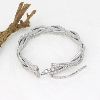 Classic Style Geometric Stainless Steel Choker