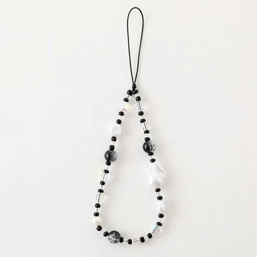 Classic Style Korean Style Geometric Artificial Crystal Plastic Rope Beaded Bag Pendant Mobile Phone Chain